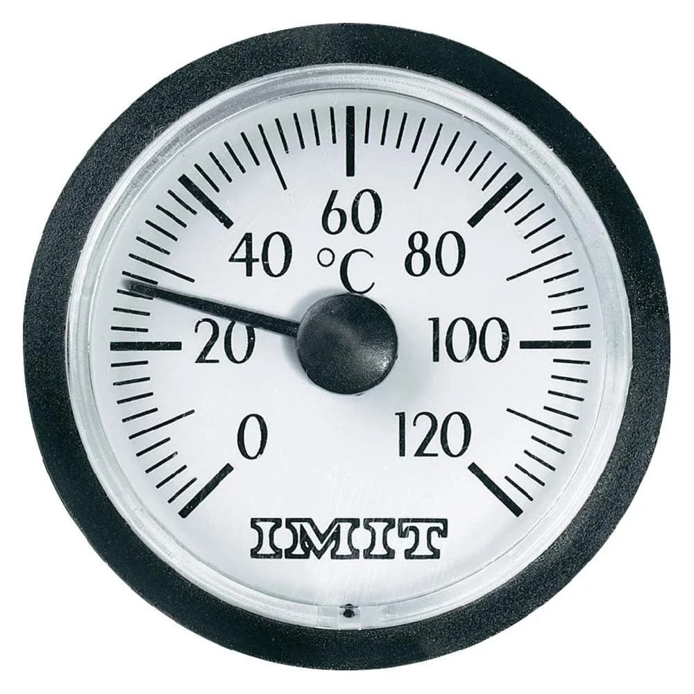 IMIT 100848 Kapillar-Einbau-Thermometer klein - Schwarz