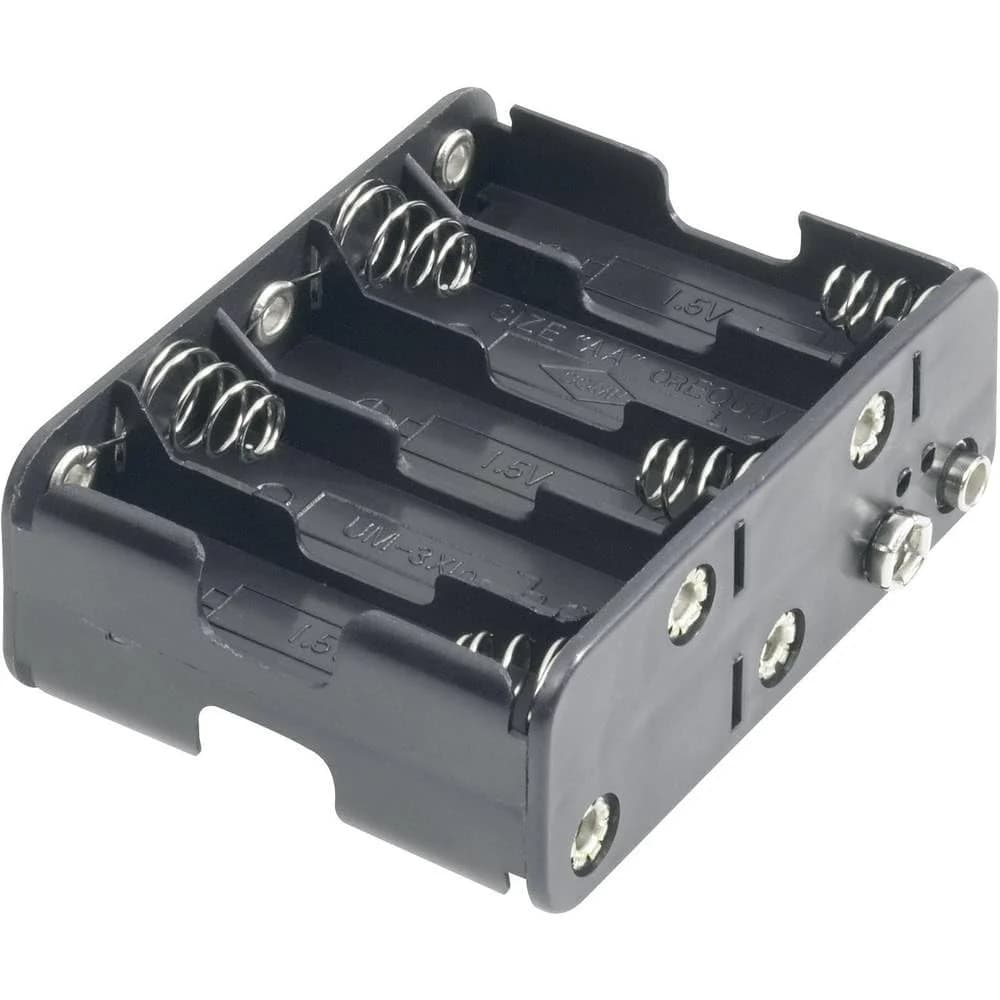 Goobay Batteriebox GOOBAY Batteriehalter, 10x Mignon, Clipanschluss