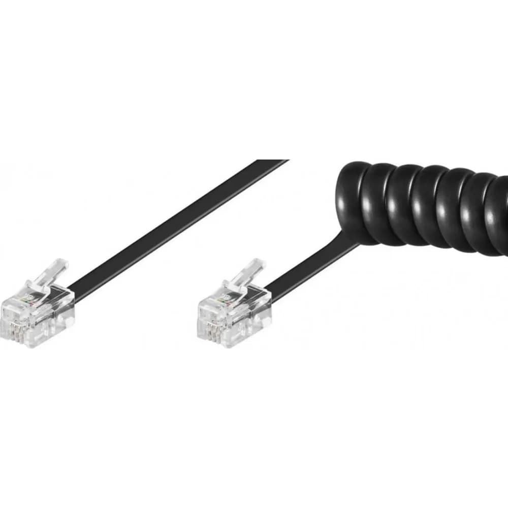 Goobay 68002 Telefonkabel 4 m Schwarz