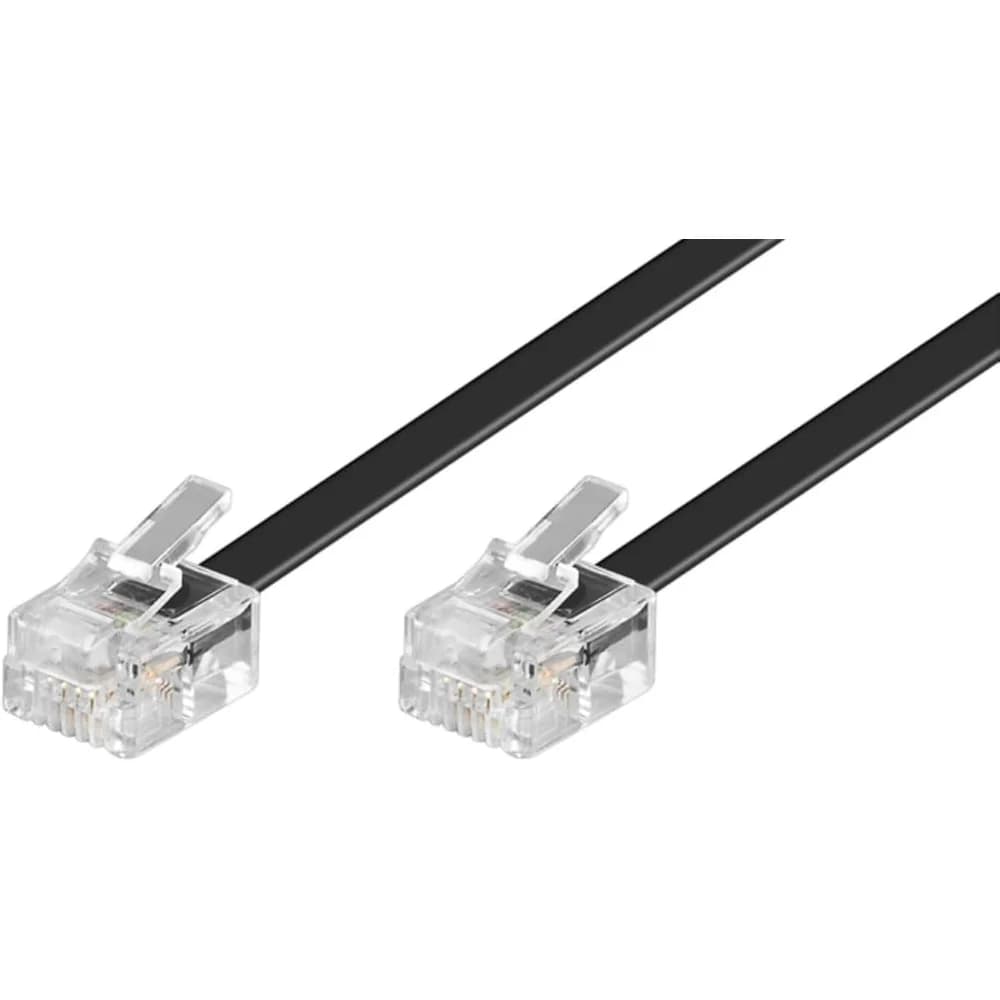 goobay Telefonkabel RJ45 / RJ11 3 m schwarz