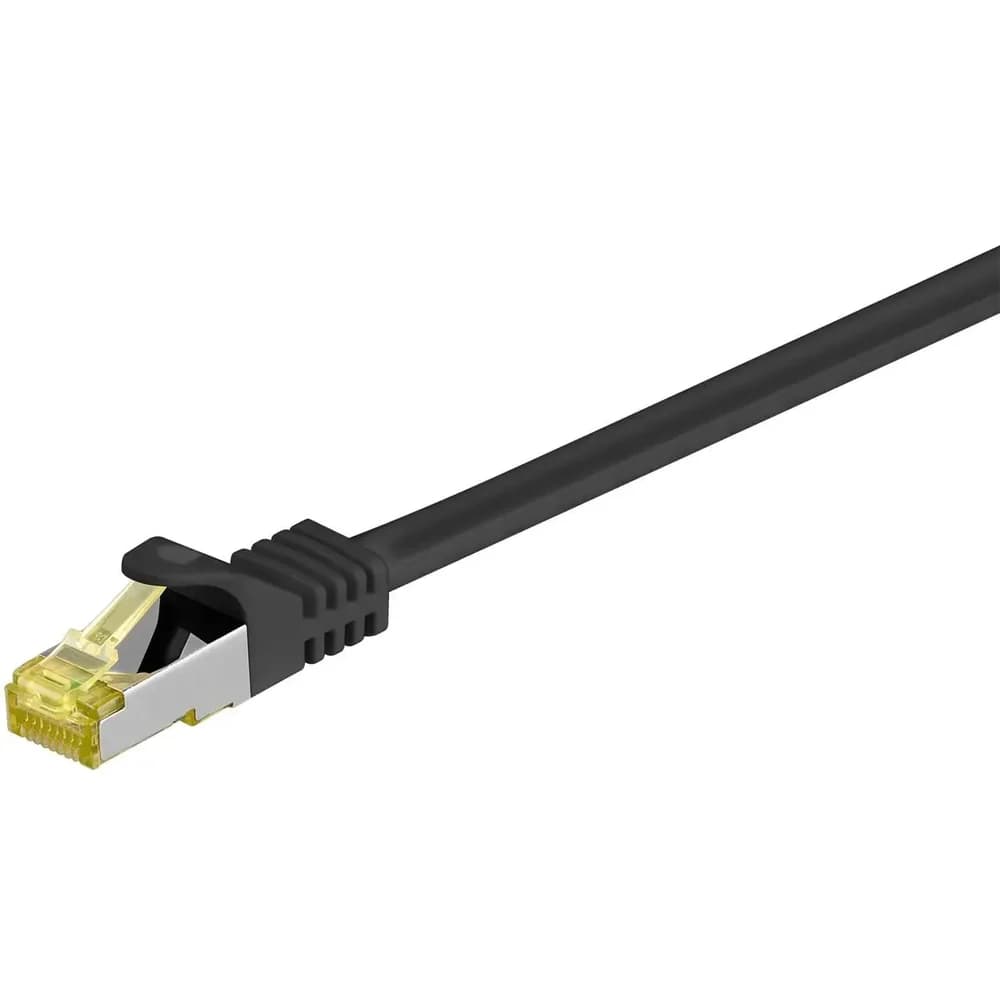 LAN CAT 7 S/FTP - Schwarz - 0.25m
