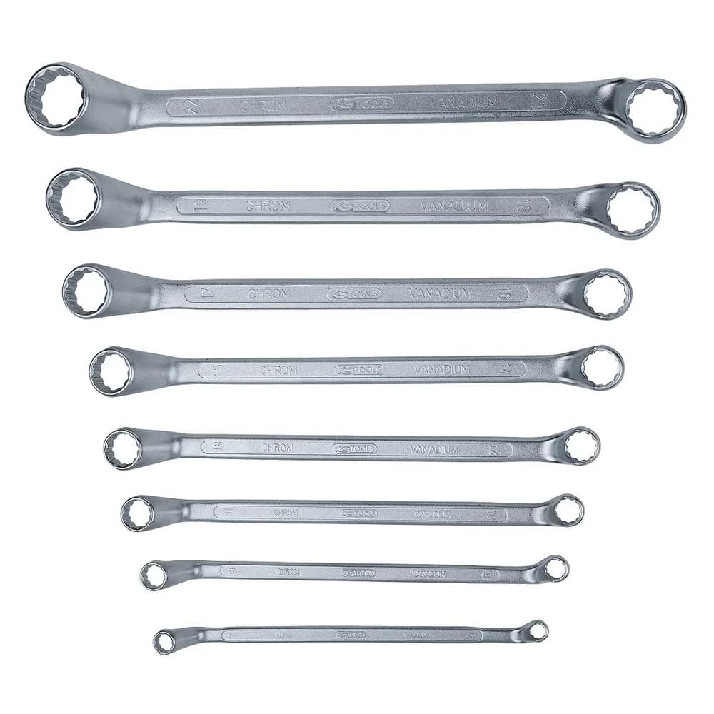 KS Tools CLASSIC Doppel-Ringschlüssel-Satz, gekröpft, 8-teilig 6-22mm