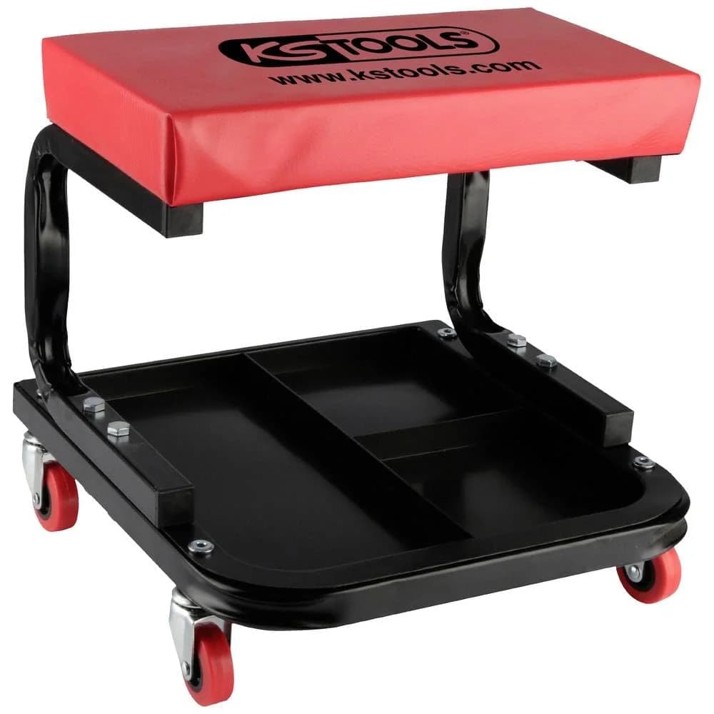 KS Tools Hocker, Fahrbarer, L440xB360xH360mm rot