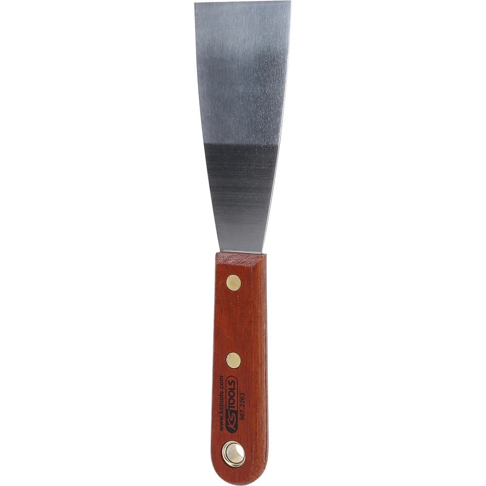 KS Tools EDELSTAHL Spachtel, 50mm, mit Holzgriff