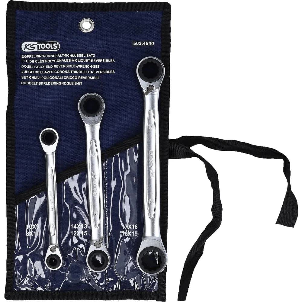 KS Tools Ringschlüssel 4 in 1 GEARplus umschaltbar 503.4540