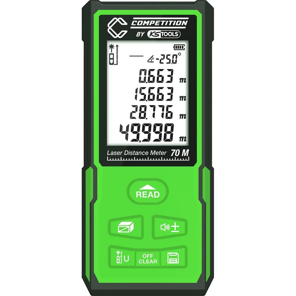 KS Tools Entfernungsmesser COMPETITION Laser-Entfernungsmesser bis 70 Meter 512.3000