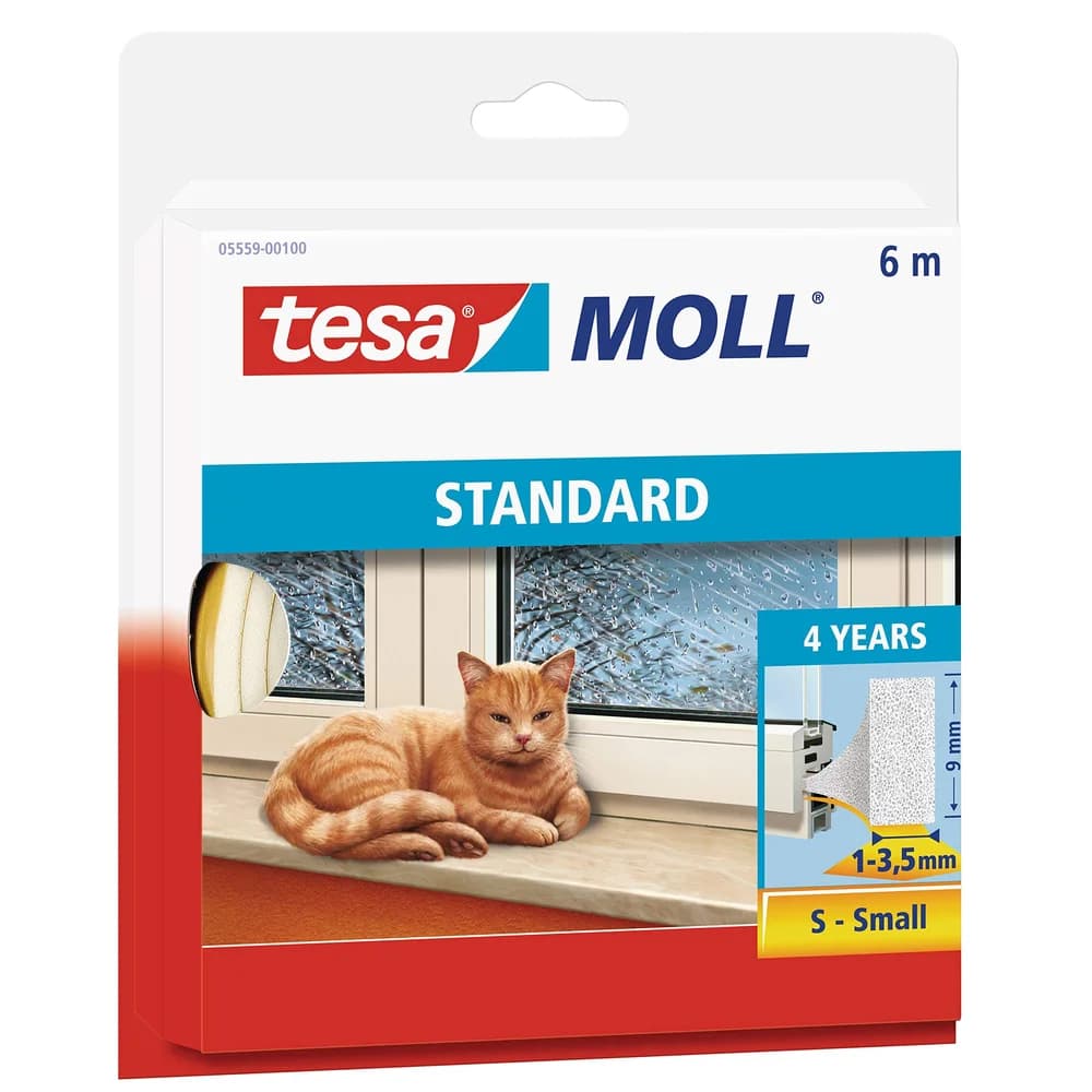 tesa PVC-Dichtung 5559 6mx9mm weiß
