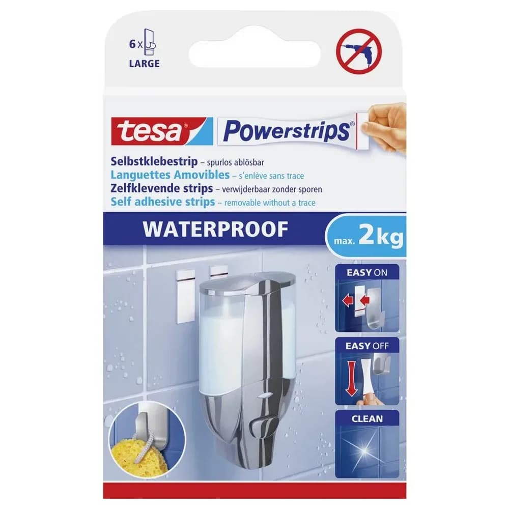 Tesa Powerstrips WATERPROOF