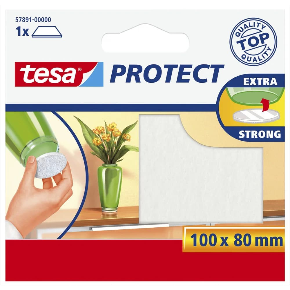tesa Filzgleiter »tesa Protect« 100x80 mm weiß