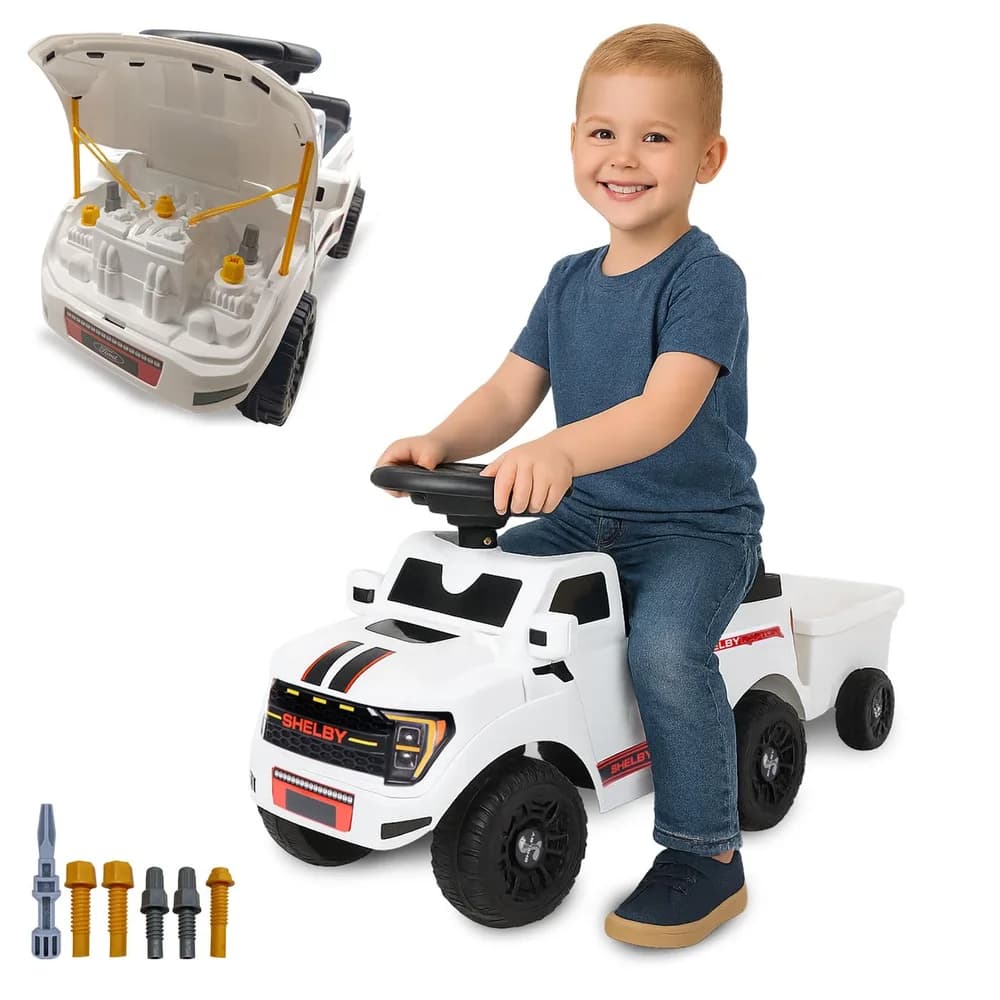 JAMARA Rutscher Shelby Ford F-150 Raptor mit Anhänger weiß