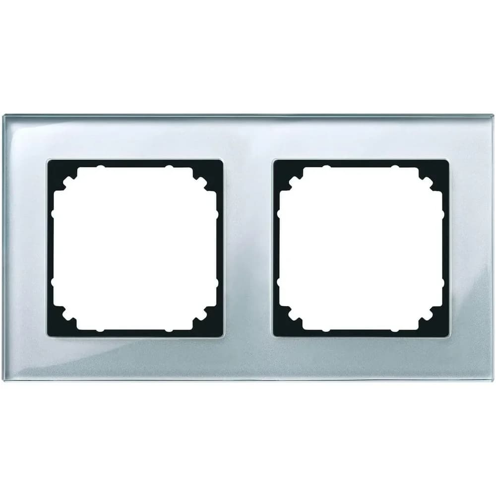 Merten Rahmen Glas 2f.diam/si 489260