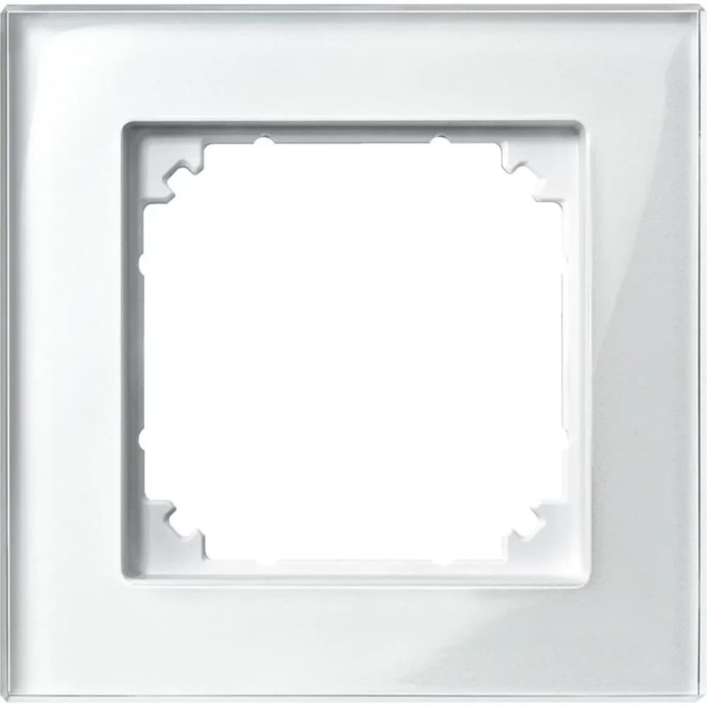 Merten Rahmen Glas 1f.bril/ws 489119