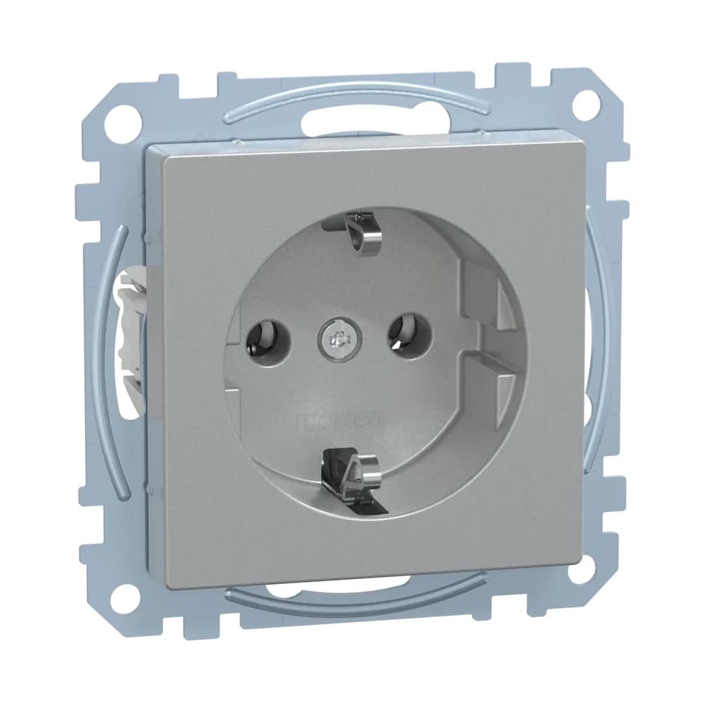 Merten SCHUKO-Steckdose alu MEG2301-0460