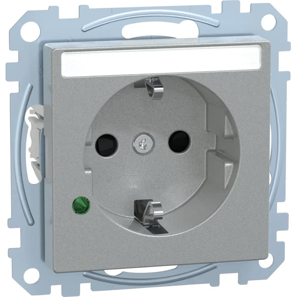 Merten SCHUKO-Steckdose alu MEG2305-0460