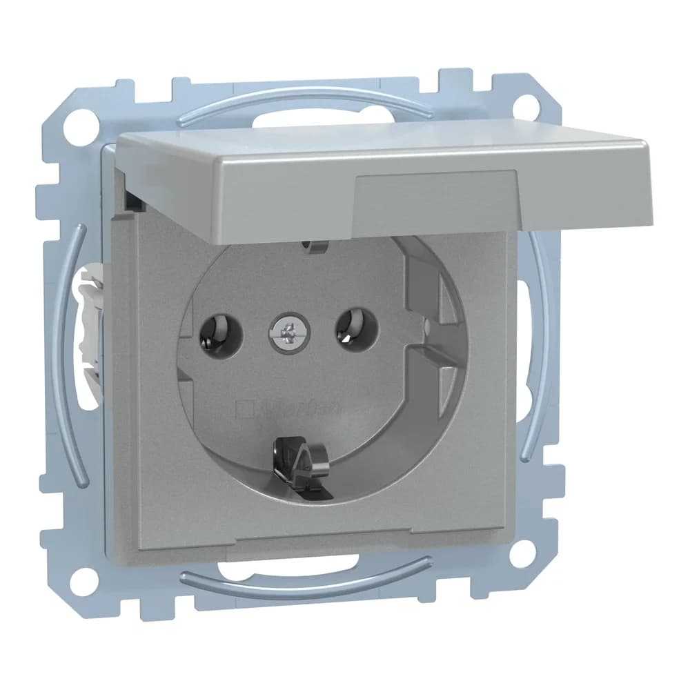 Merten SCHUKO-Steckdose alu MEG2311-0460