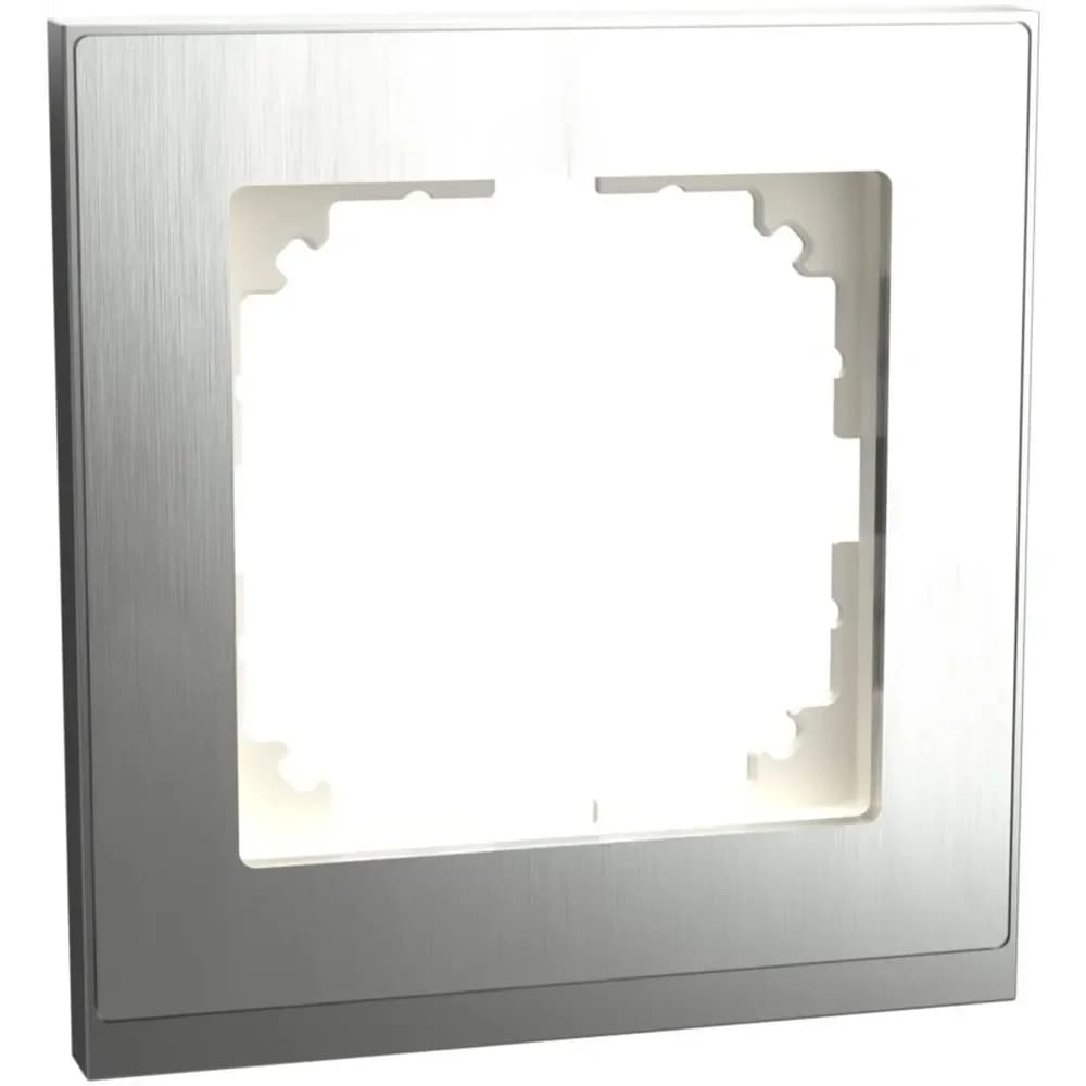 M-Pure, Decor Rahmen, 1-fach, Edelstahl