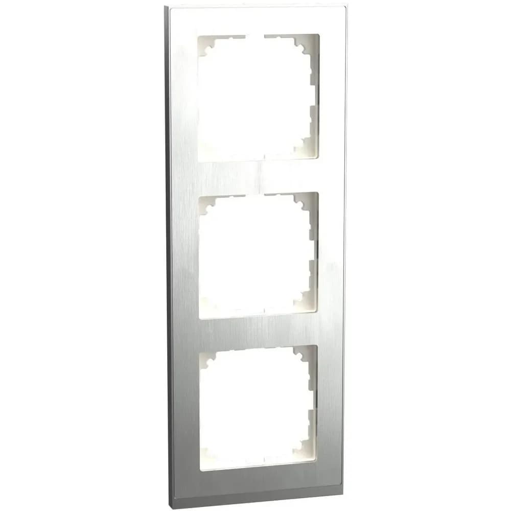 M-Pure, Decor Rahmen, 3fach, Edelstahl