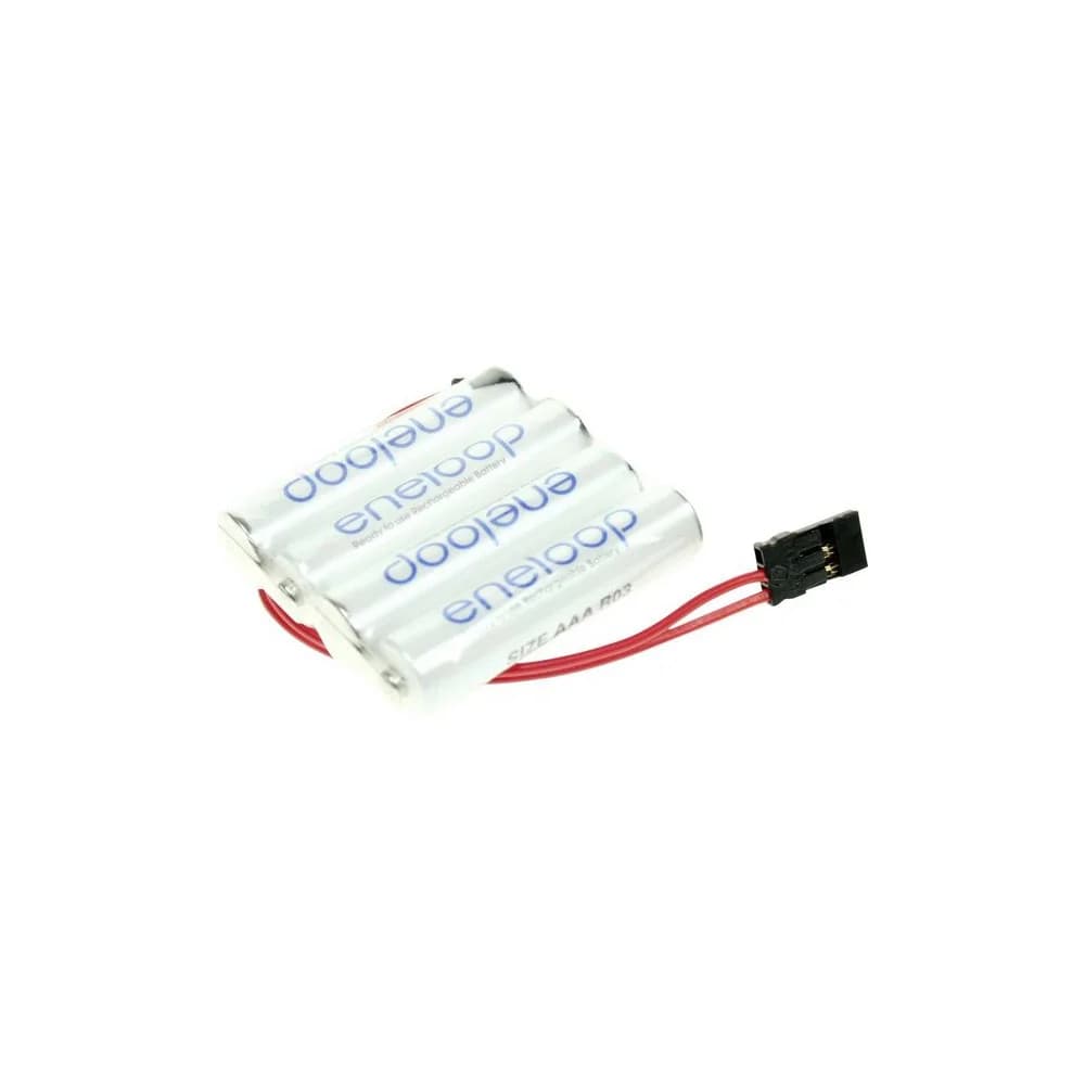 eneloop NiMH Akkupack 4,8V 800mAh F1x4 – Graupner-Anschluss