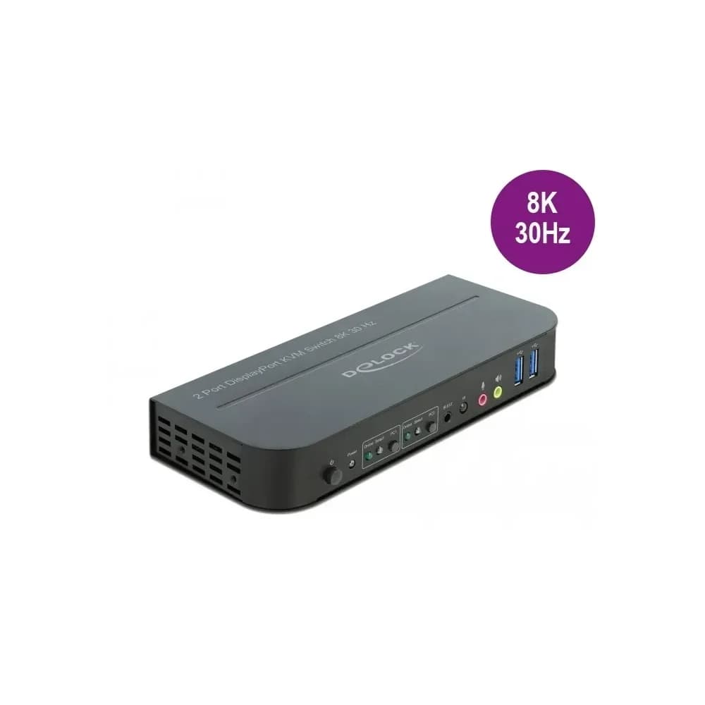 Delock 11482, KVM Switch, Schwarz