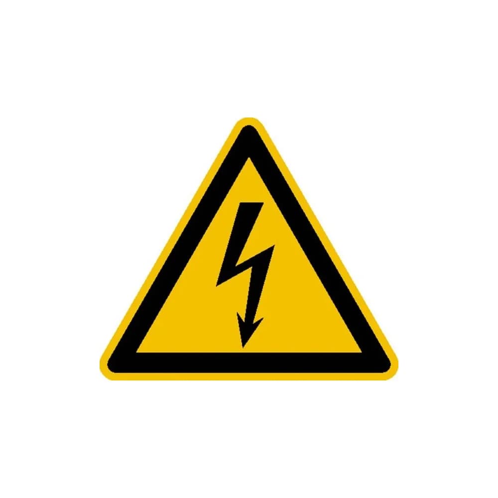 SafetyMarking Warnschild Aluminium SL 100 mm Warnung vor gefährlicher elektrischer Spannung