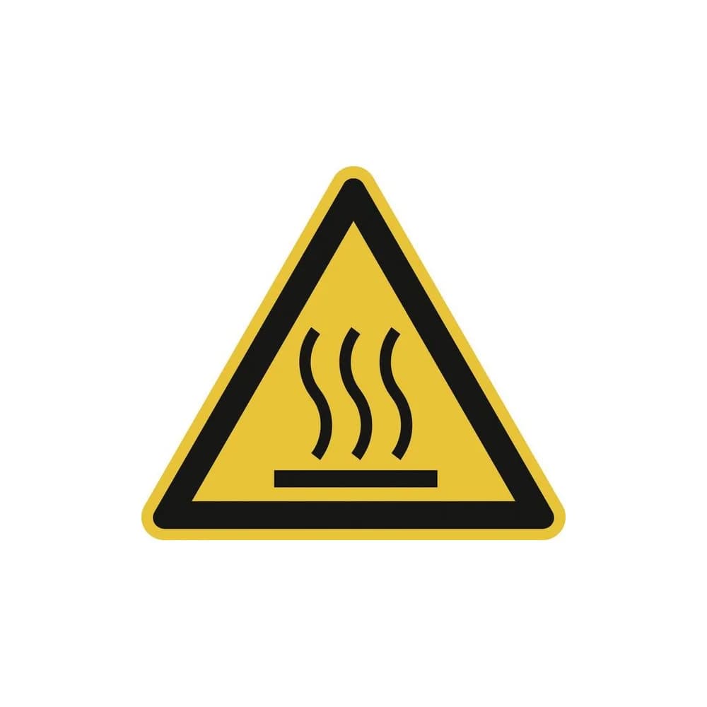 SafetyMarking Warnschild Folie SL 100 mm Warnung vor heißer Oberfläche