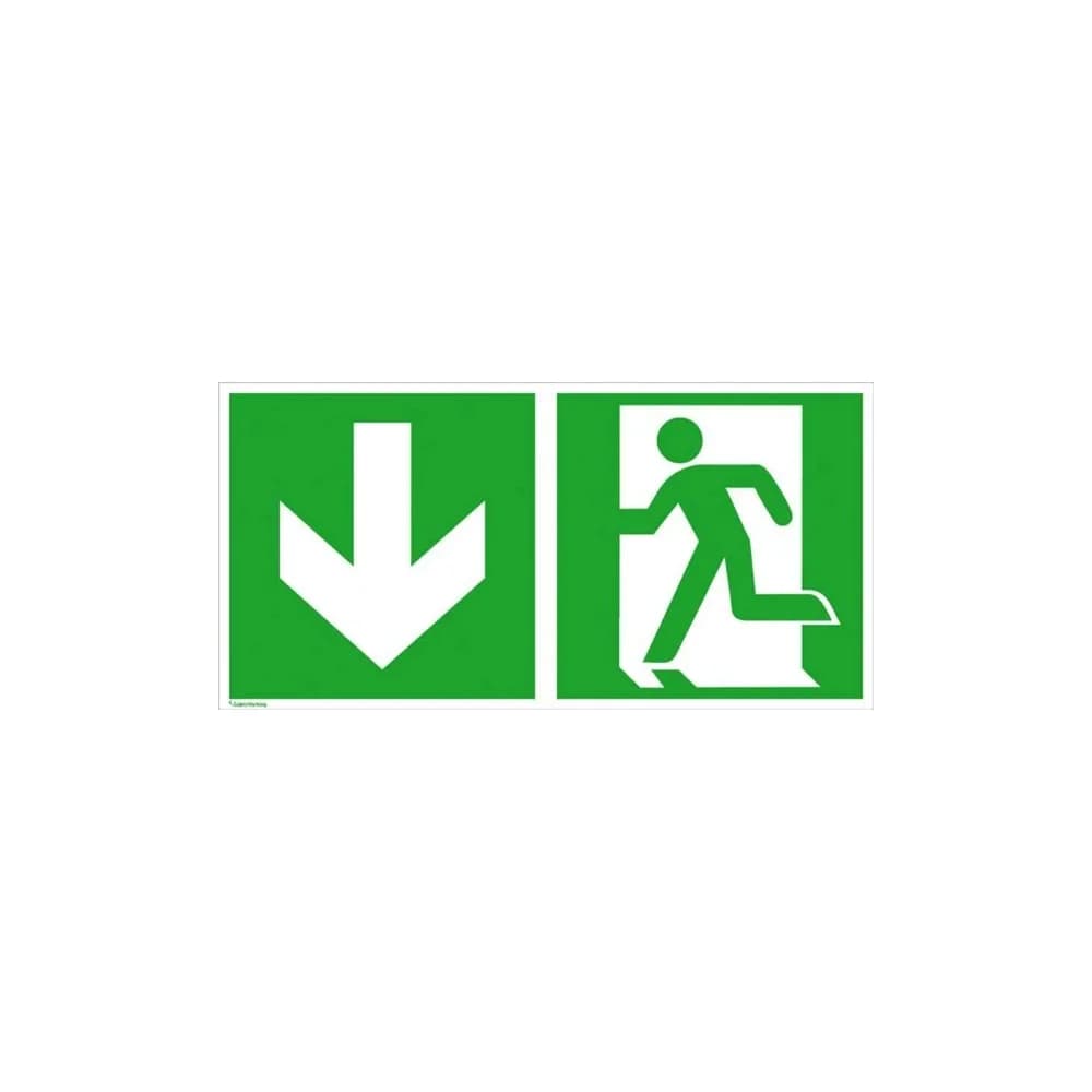 SafetyMarking Hinweisschild, Rettungszeichen 300 x 150 mm Folie Notausgang