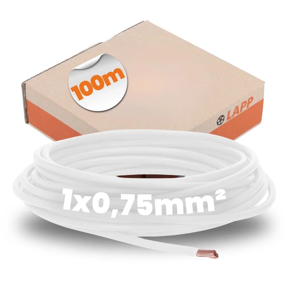 Lapp Kabel&Leitung H05V-K 1X0,75 WH 4510052/100