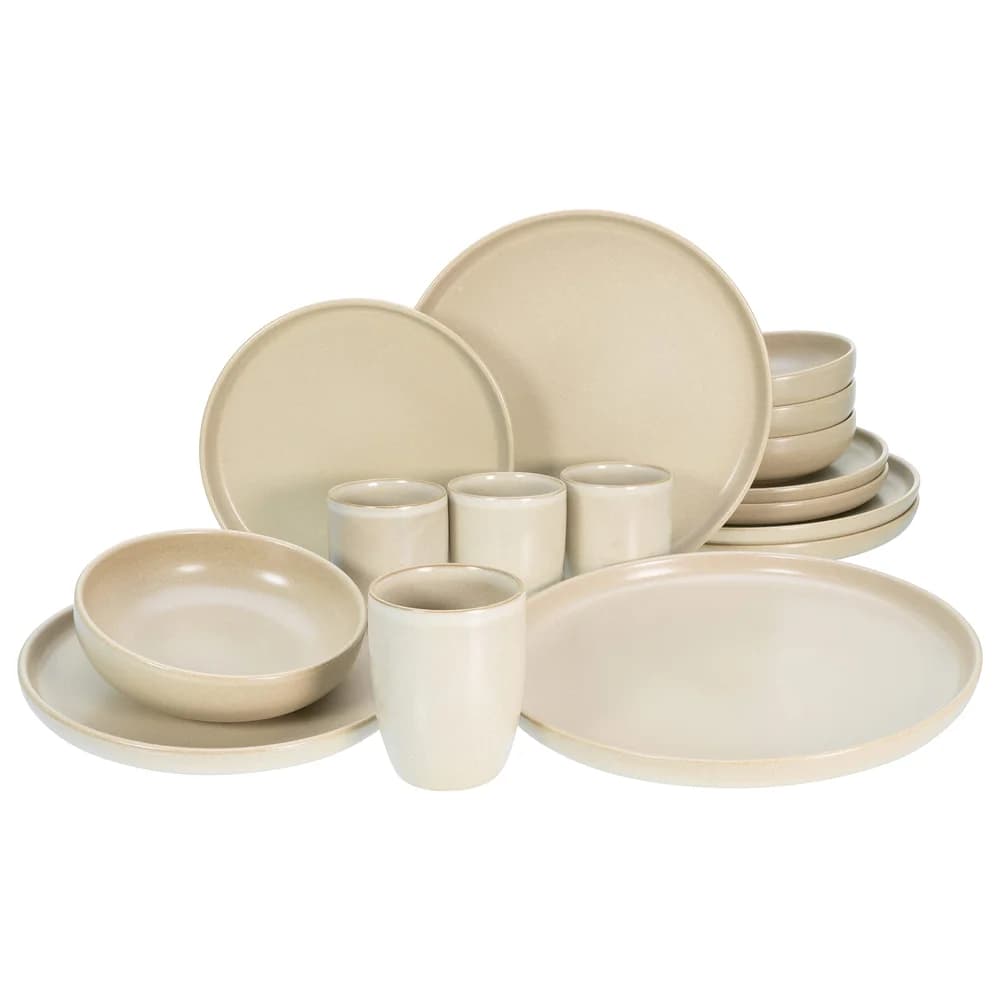 CreaTable Uno Sand Kombiservice 16-tlg Steinzeug