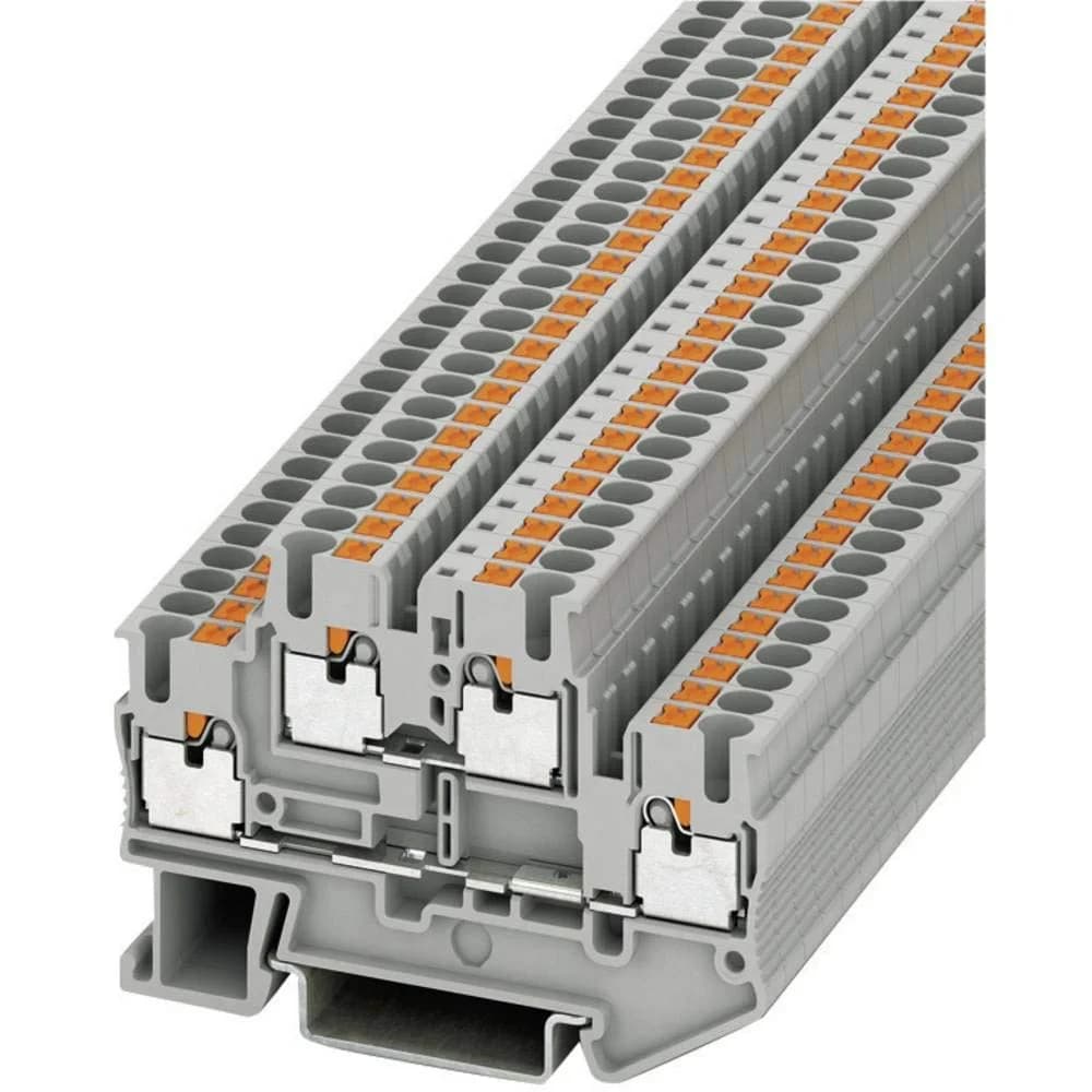 PTTB 2,5 - Doppelstockklemme, PTTB 2,5, grau
