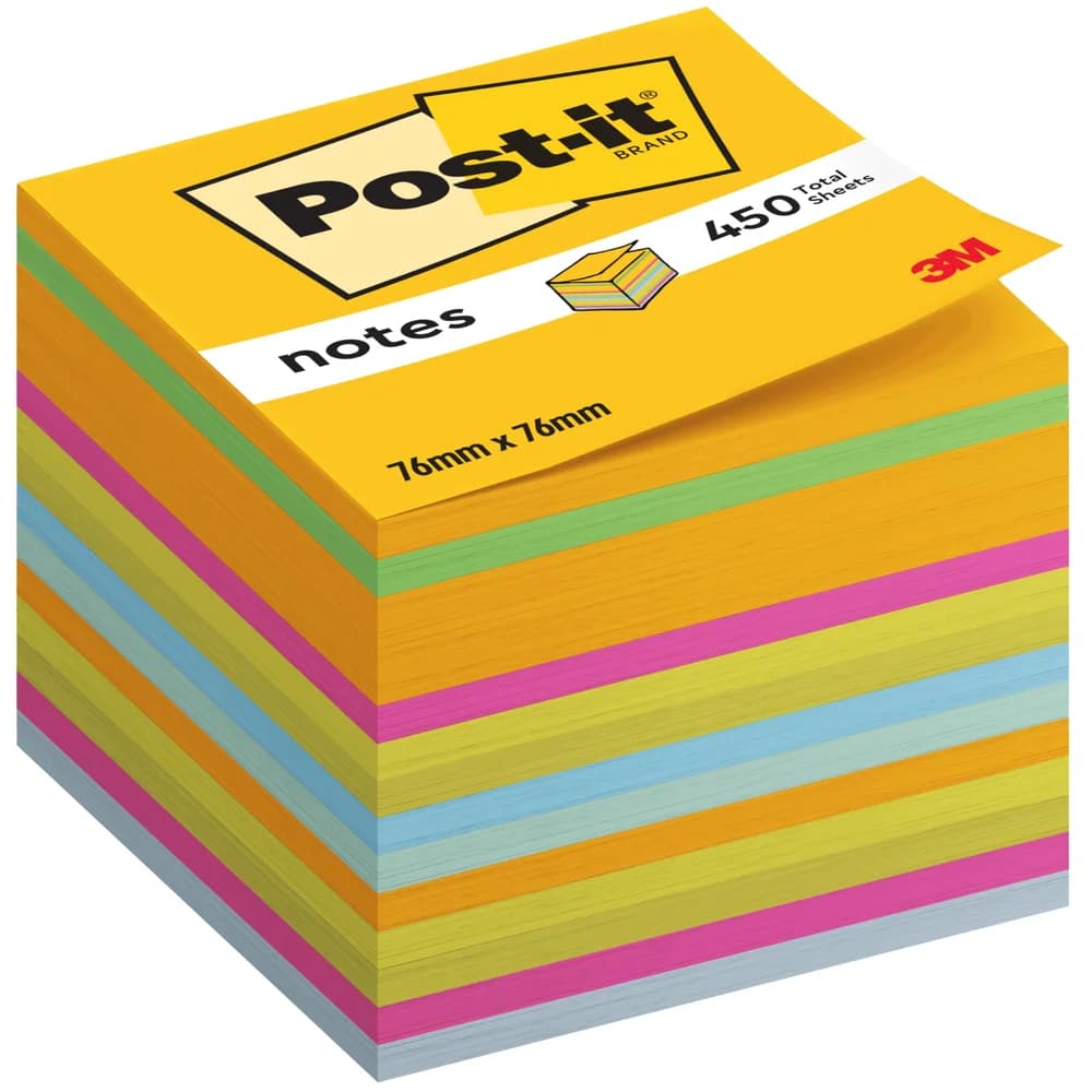 Post-it® Haftnotizen, farbsortiert, 450 Blatt