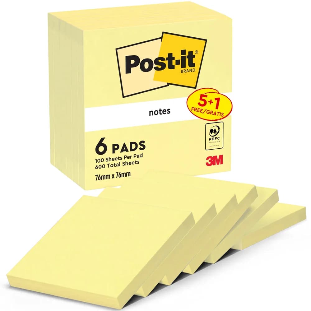 Post-it® Notes 654 Haftnotizen 7,6 x 7,6 cm