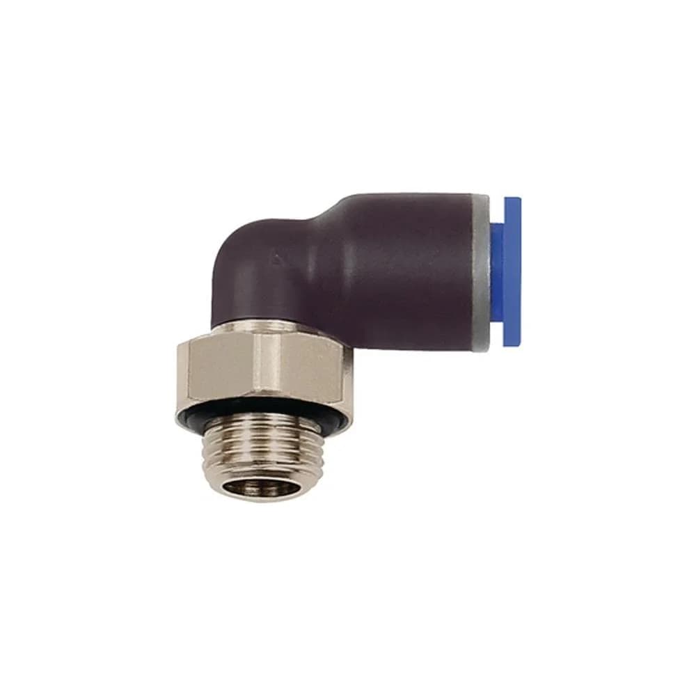 Riegler L-Steckverschraubung Blaue Serie drehbar G 1/4 außen Ø 6 mm - 109266