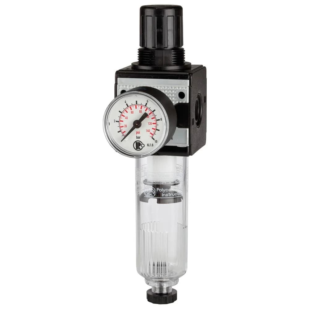 Riegler Filterregler multifix mit Manometer BG1 0,5-10bar G1/4
