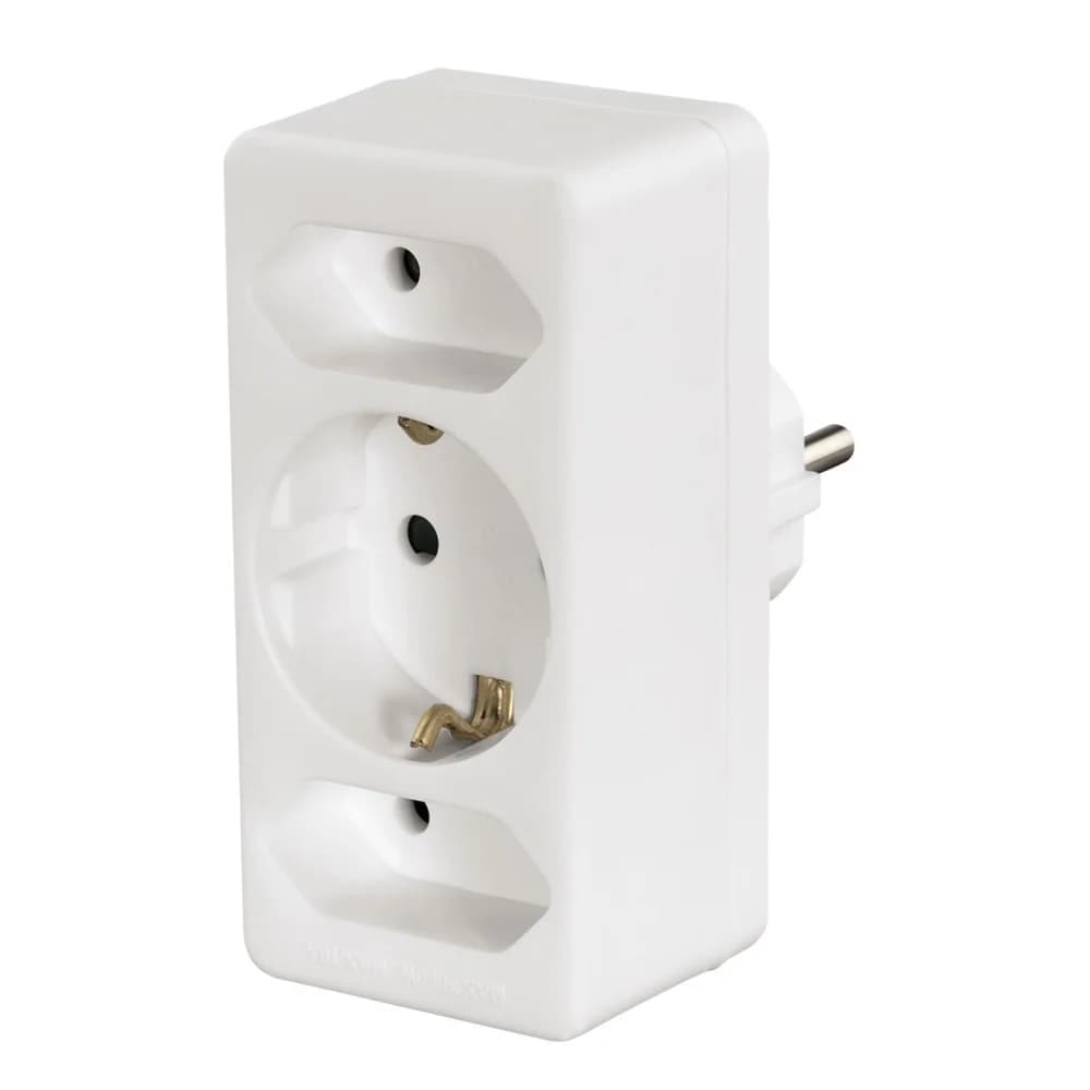 Hama 108844 MULTISTECKER/2+1/WE/MB10 Steckdosenadapter