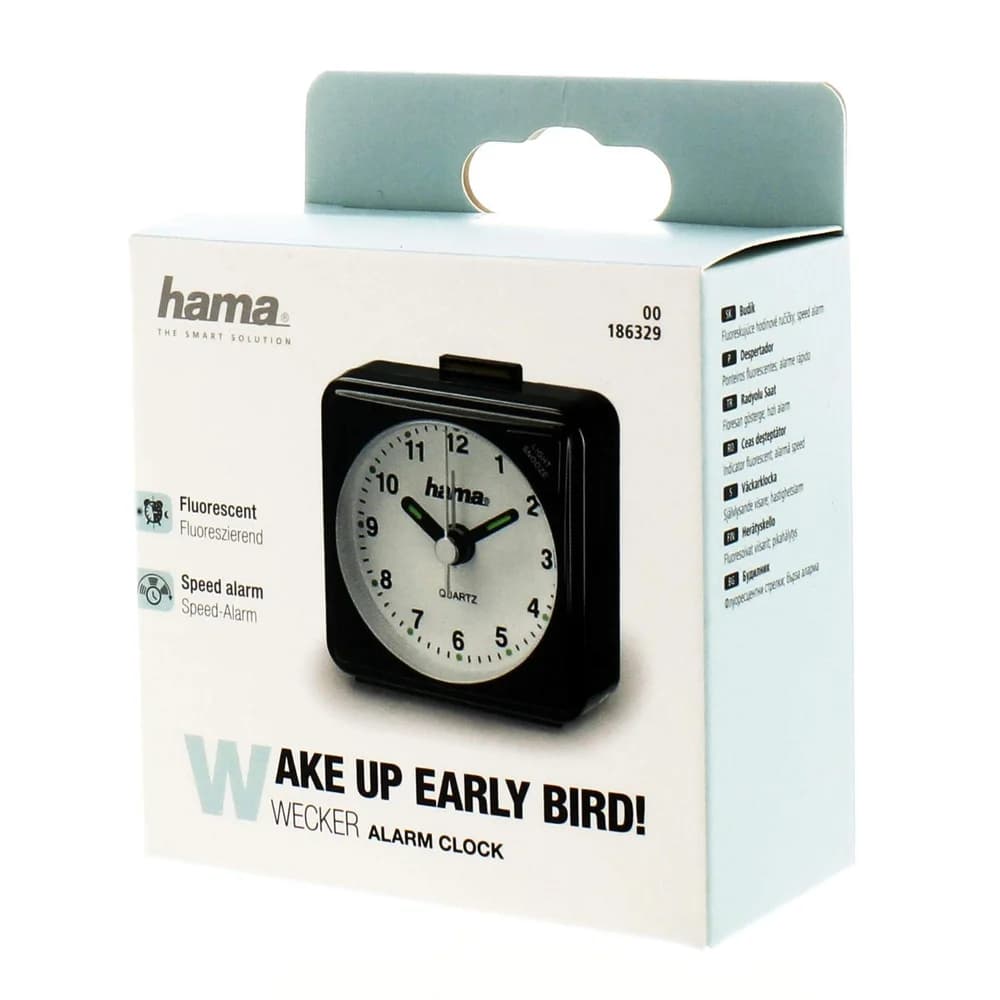 Hama 186329 Reisewecker A50, sw
