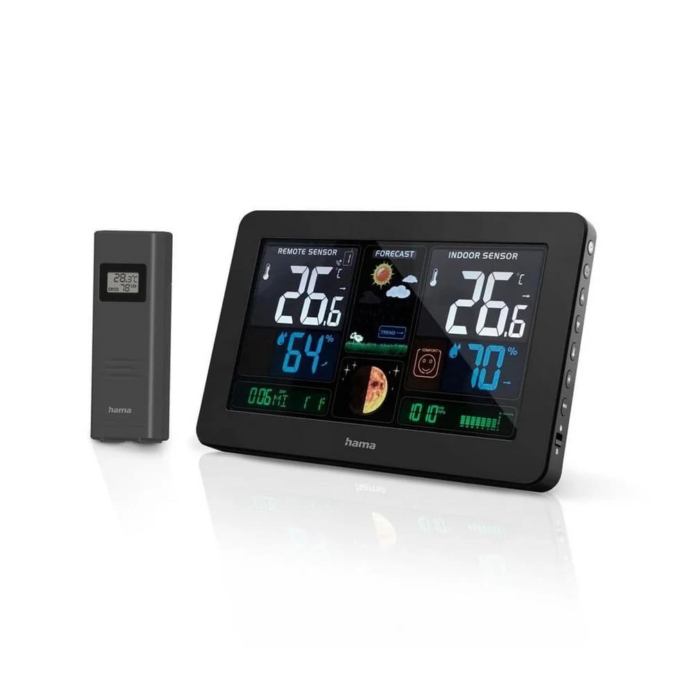 HAMA Wetterstation "Premium", mit LED-Farbdisplay