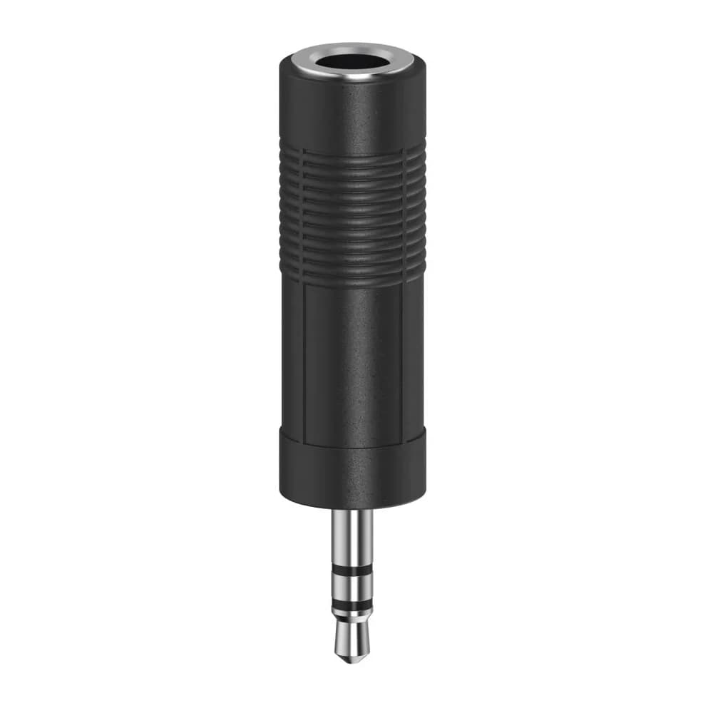 Hama Audio-Adapter 6,3mm-Klinke - 3,5mm-Klinke - Schwarz