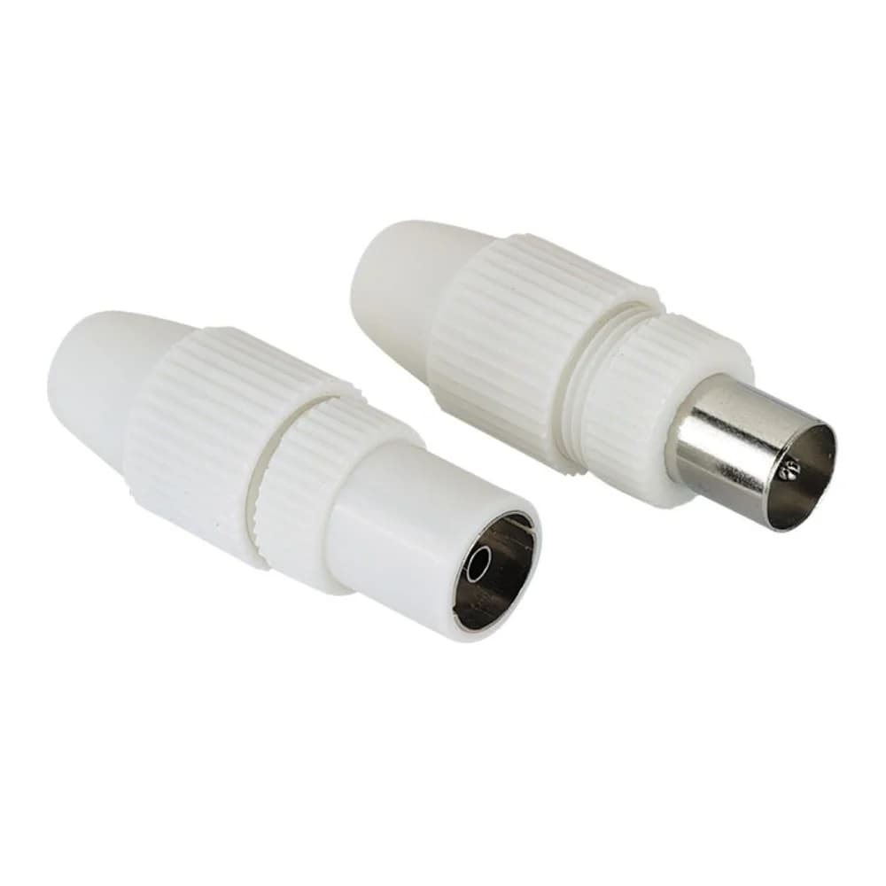 Hama Koax-Set, Stecker/Kupplung, klemmbar (00205212) Audio- & Video-Kabel