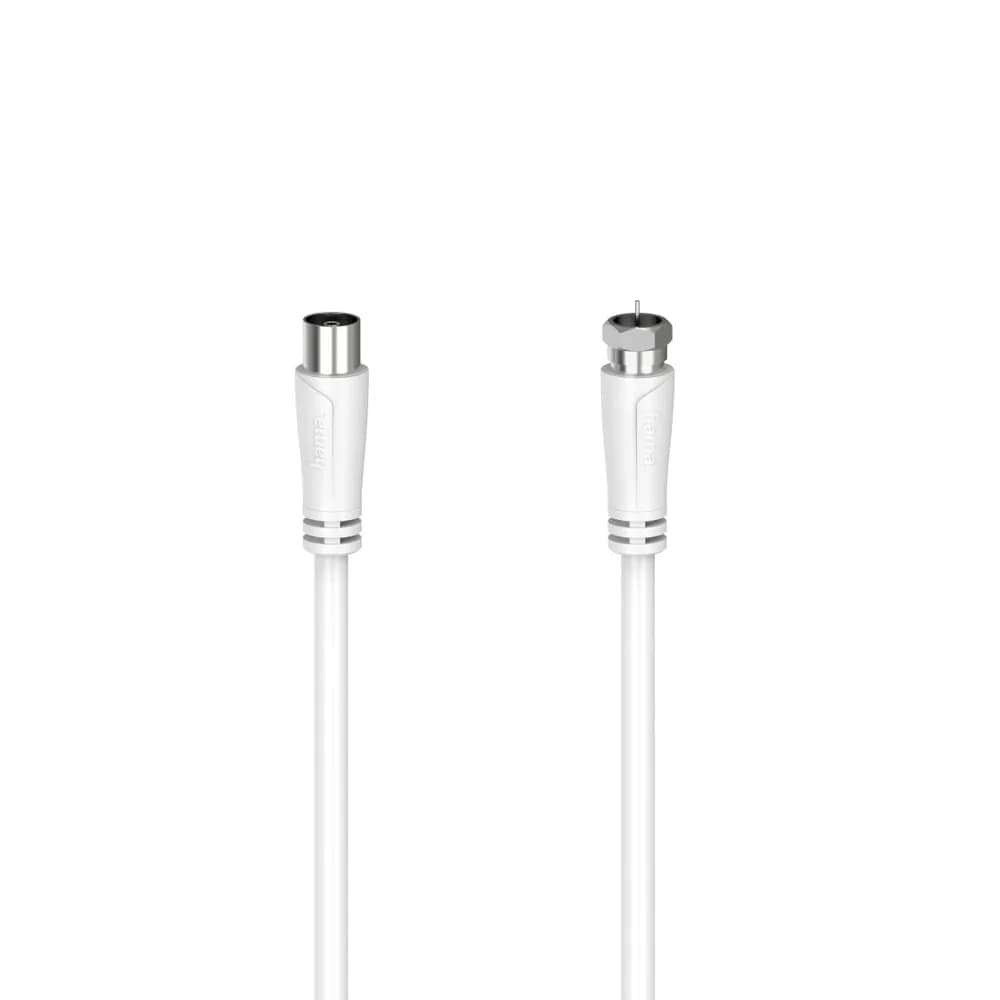 Hama SAT Anschlusskabel 1,5m F-Stecker 90dB Coax-Kupplung