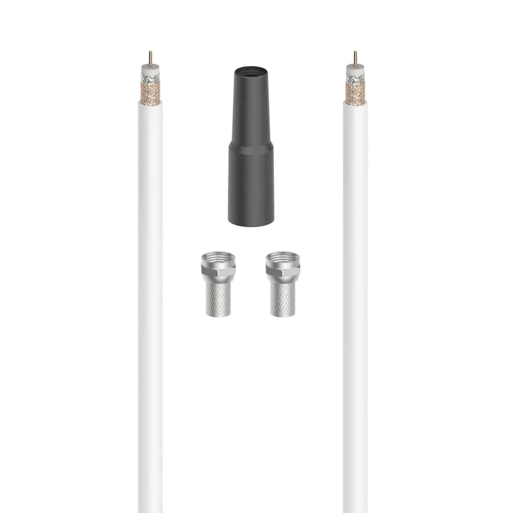 Hama SAT-Anschluss-Kit, 100 dB, 10 m (00205041) Audio- & Video-Kabel