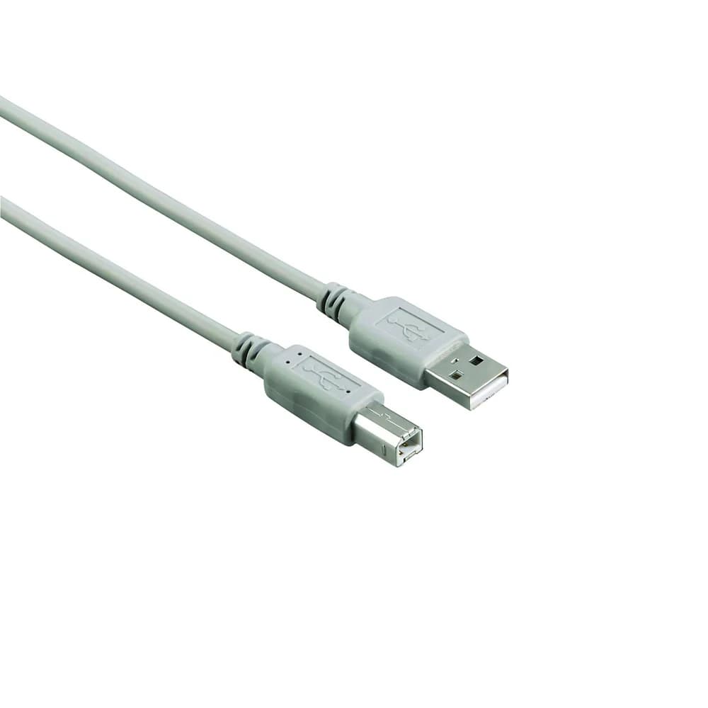 Hama USB-Kabel 2.0 A/B-Stecker 1,5 m grau