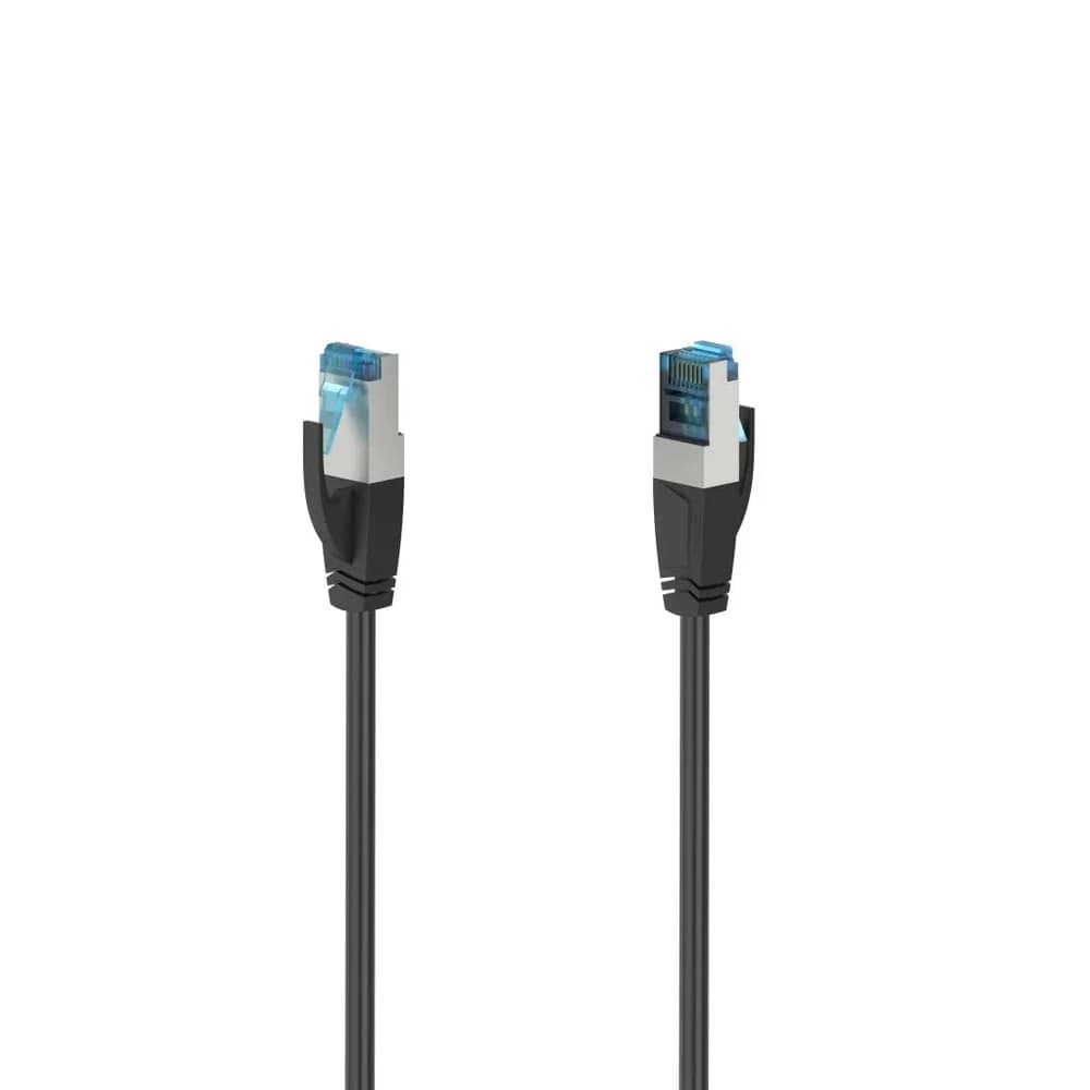 Hama Netzwerkkabel, CAT-6a, 10 Gbit/s, LAN-Kabel schwarz