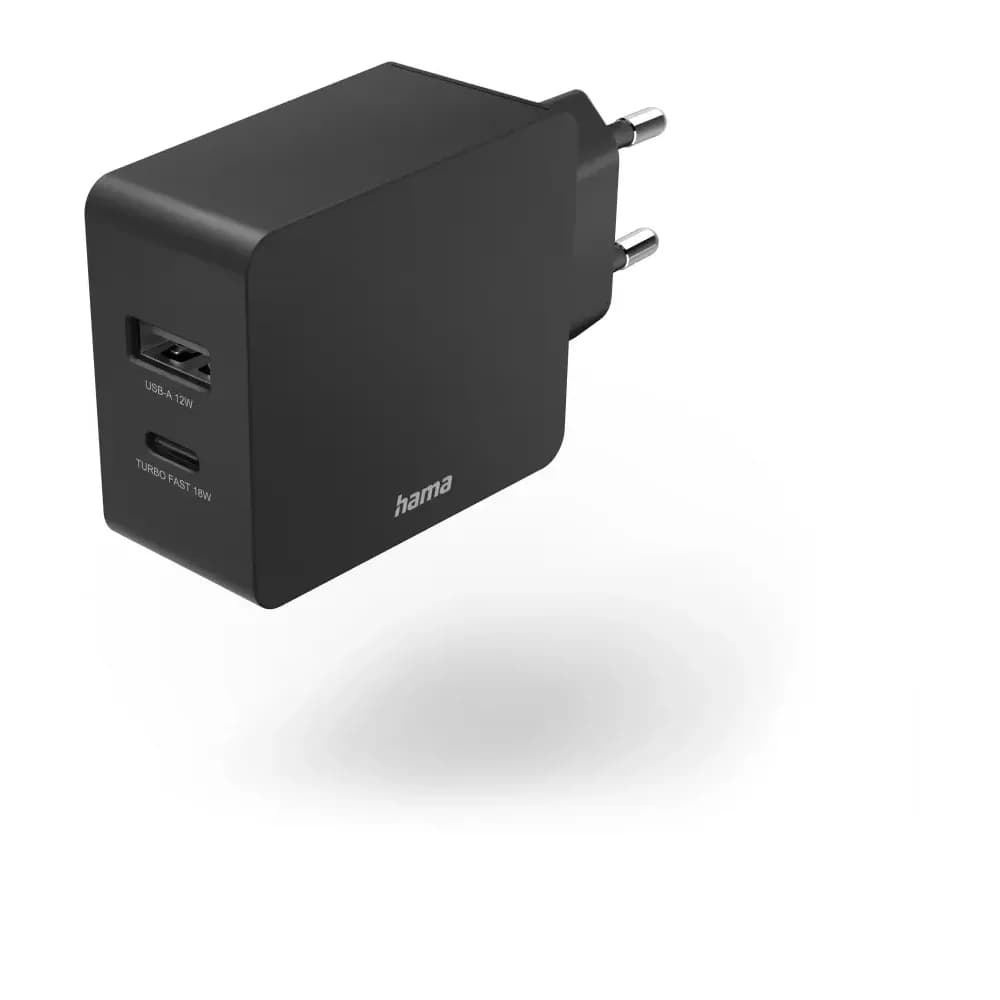 Hama 210575 Ladeg. 2fach USBc+A 30W