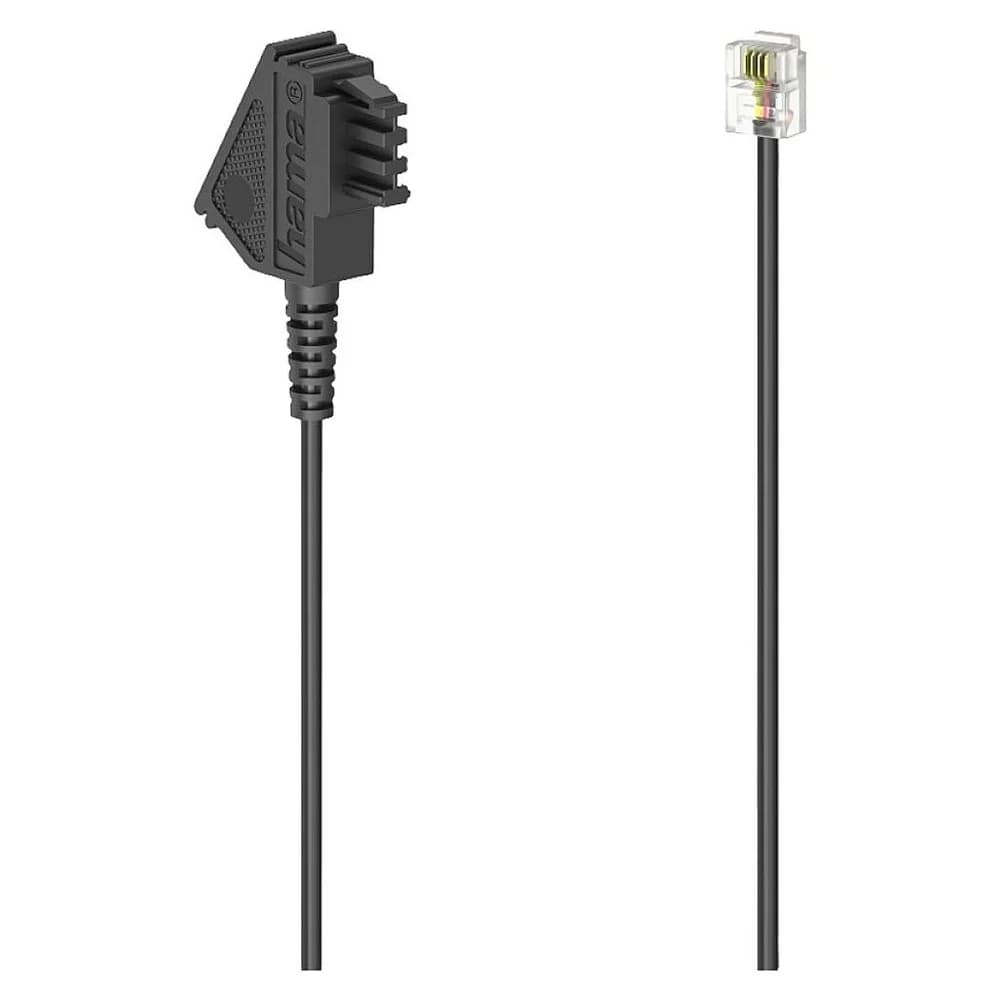 Hama Telefonkabel 1.5m TAE-F auf RJ11 Stecker schwarz