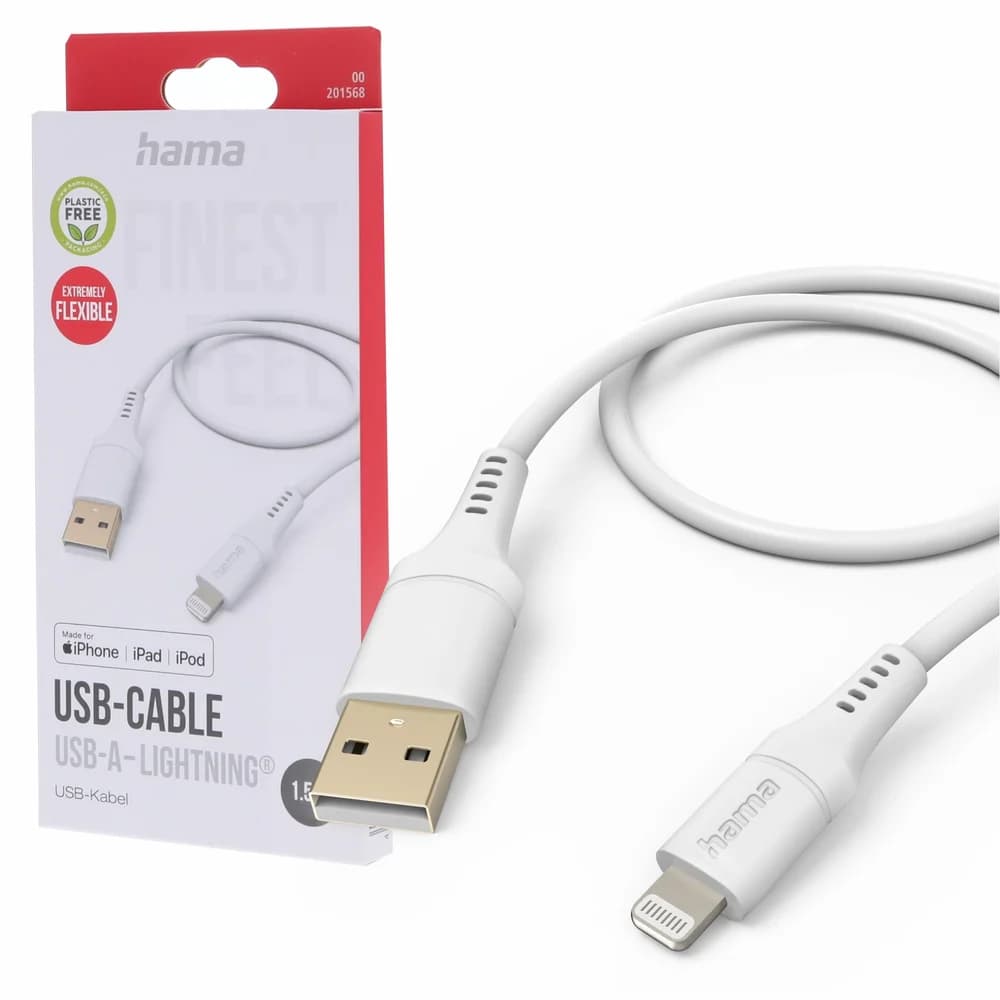 Hama 1.5 m 00201568 USB-Kabel, Flexibel