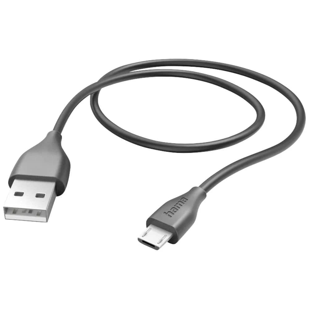 Hama Ladekabel, USB-A - Micro-USB, 1,5 m, Schwarz (00201586) USB-Kabel