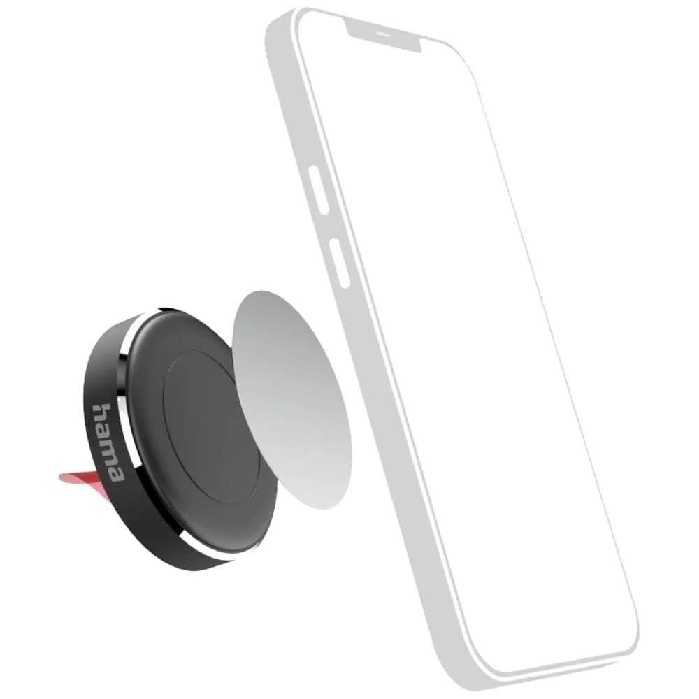 Hama Handy-Halterung Auto-Handyhalterung "Magnet" für Armaturenbrett, 360 Grad drehbar