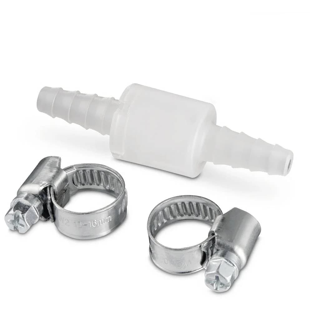 Xavax Waschmaschinenschlauch Rückschlagventil, mit 2 Schlauchschellen, für max. Ø 10 mm 00220733