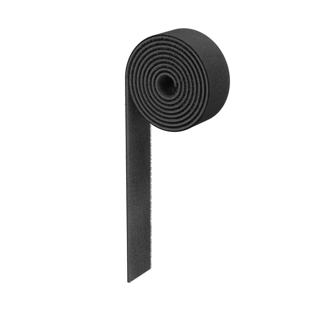 Hama Kabelbinder Klettband 1,9x100 cm, universell einsetzbar, Schwarz Kabelbinder