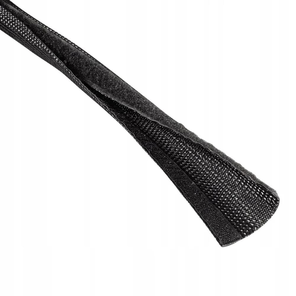 Hama Kabelbinder HAMA Flexibler Gewebe-Kabelschlauch, 20-40 mm, 1,8 m, Schwarz